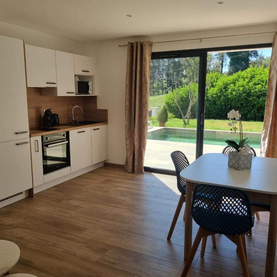 Rez De Villa Avec Piscine Privee, Wifi, Jardin Cloture Penta di Casinca Eksteriør bilde