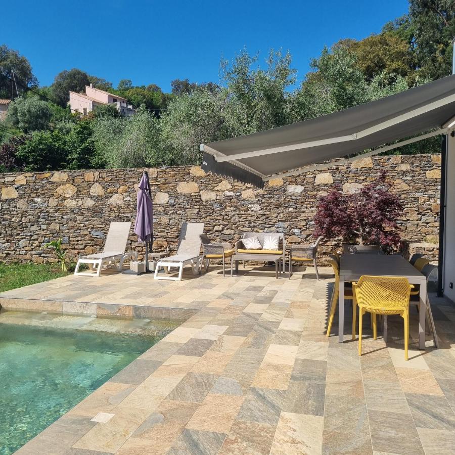 Rez De Villa Avec Piscine Privee, Wifi, Jardin Cloture Penta di Casinca Eksteriør bilde